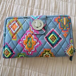 Vera Bradley turnlock wallet